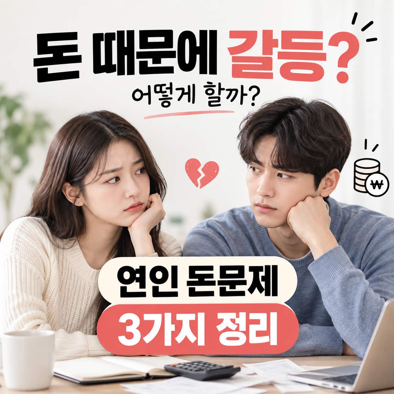 연인 사이 돈문제 3가지와 커플 금전갈등 해결법