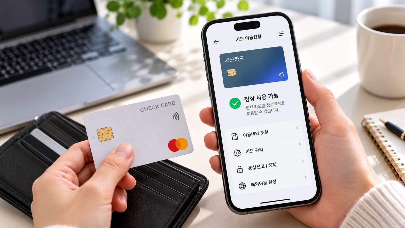 체크카드 분실 후 찾음 카드사 앱에서 사용 상태 확인